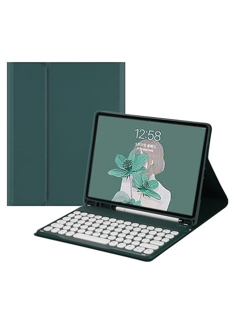 2022 New iPad 10th Generation 10.9" Keyboard Case Cute Round Key Color Keyboard Wireless Detachable BT Keyboard Cover for iPad 10 10.9-inch