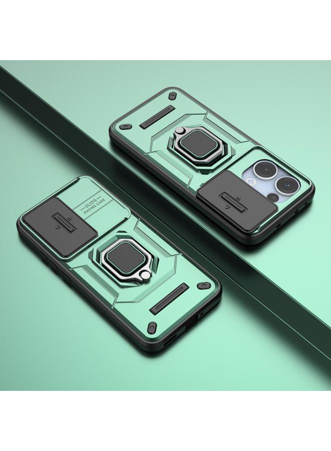 S-TOP Case For OPPO Reno13 5G Global Sliding Camshield TPU + PC Shockproof Phone Case with Holder - Image 2