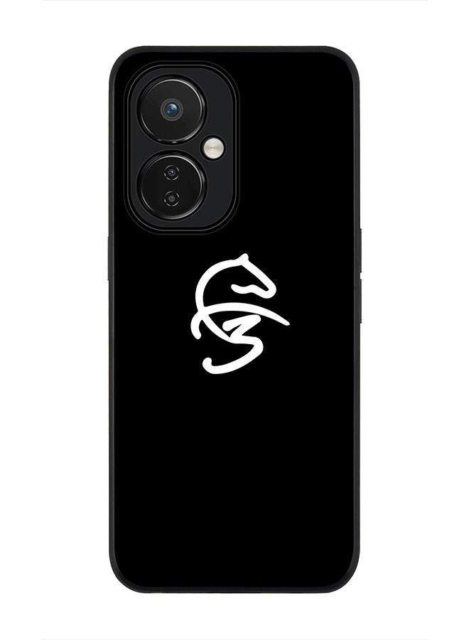 Stylizedd Rugged Black edge case for Nord CE 3 Lite Slim fit Soft Case Flexible Rubber Edges Anti Drop TPU Gel Thin Cover - Faz3 Icon Black - Image 1