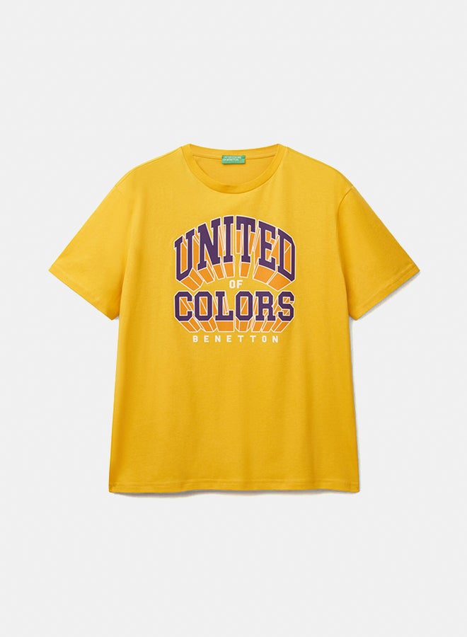 Benetton Logo Print T-Shirt - Image 5