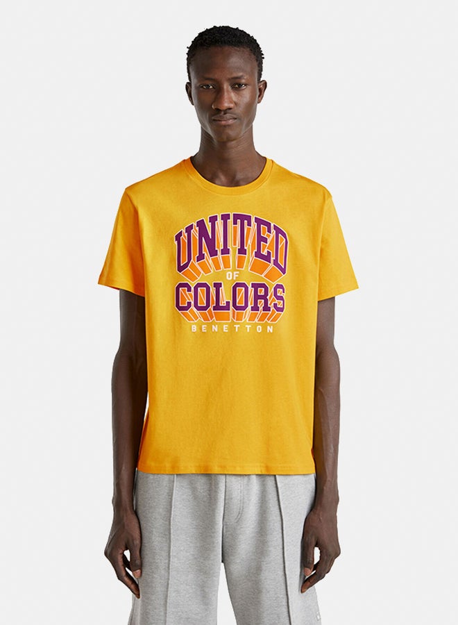 Benetton Logo Print T-Shirt - Image 4