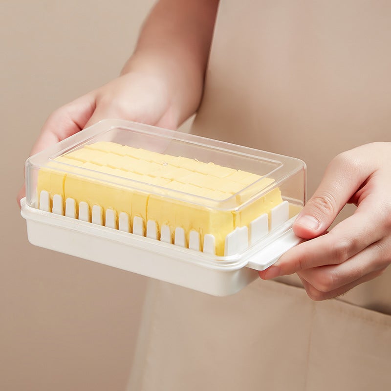 Butter Cutting Box Butter Cutter Refrigerator Crisper Storage Sealed Covered Dividing Box To Store Bread - Image 3
