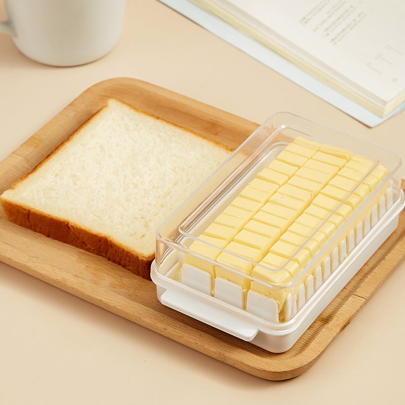 Butter Cutting Box Butter Cutter Refrigerator Crisper Storage Sealed Covered Dividing Box To Store Bread - Image 5
