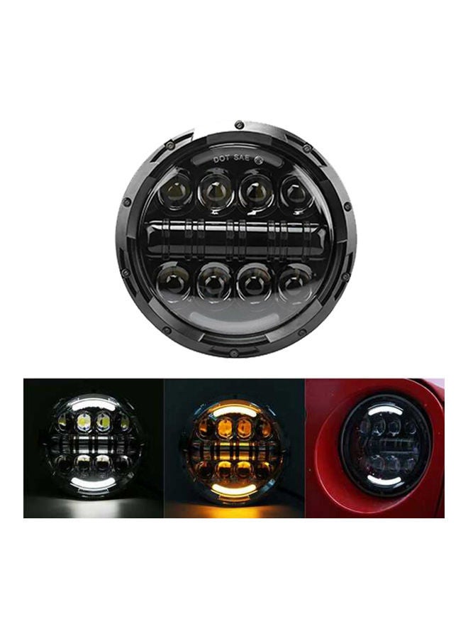Loquat Round Motorcycle LED Headlight With DRL Replacement For Jeep Wrangler JK JKU LJ TJ Glide Road King Fatboy - Image 2