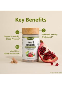 SNAP SUPPLEMENTS Heart Health For Blood Pressure Support +olive Leaf + 12 Active Ingredients Supports Health Cholesterol Boosts Nitric Oxide Levels, Antioxidant Protection - Dietary Supplement - 90 Capsules  - Image 5