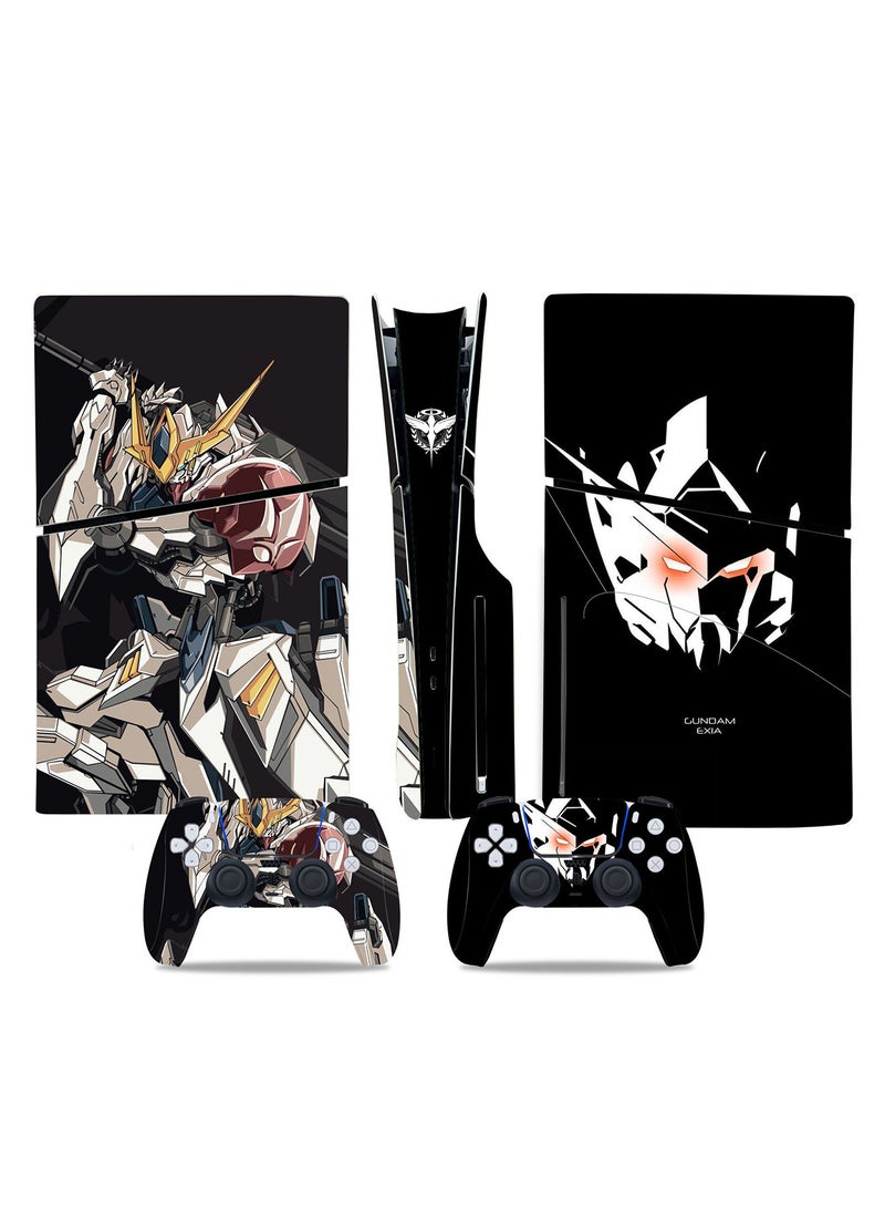 Excefore Skin for PlayStation 5 Slim Disc Version, Sticker for PS5 Vinyl Decal Cover for Playstation 5 Controller, Full Wrap Skin Protective Film Sticker Compatible with PS5 Slim Disk Edition (E)  - Image 1