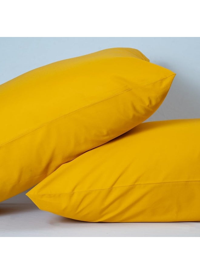 Atelier - Atelier Set of 2 Pillow Cases 400 Thread Count 100% Cotton Long Staple Pillowcase, Durable and Silky Soft Pillow Covers, Natural Luxurious Hotel Class Bedding - Image 1