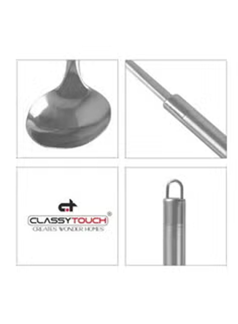 CLASSYTOUCH Stainless Steel Rice Spoon, Rice Scoop, Kitchen Utensils, For Home Restaurant With Durable Hanging - Image 2