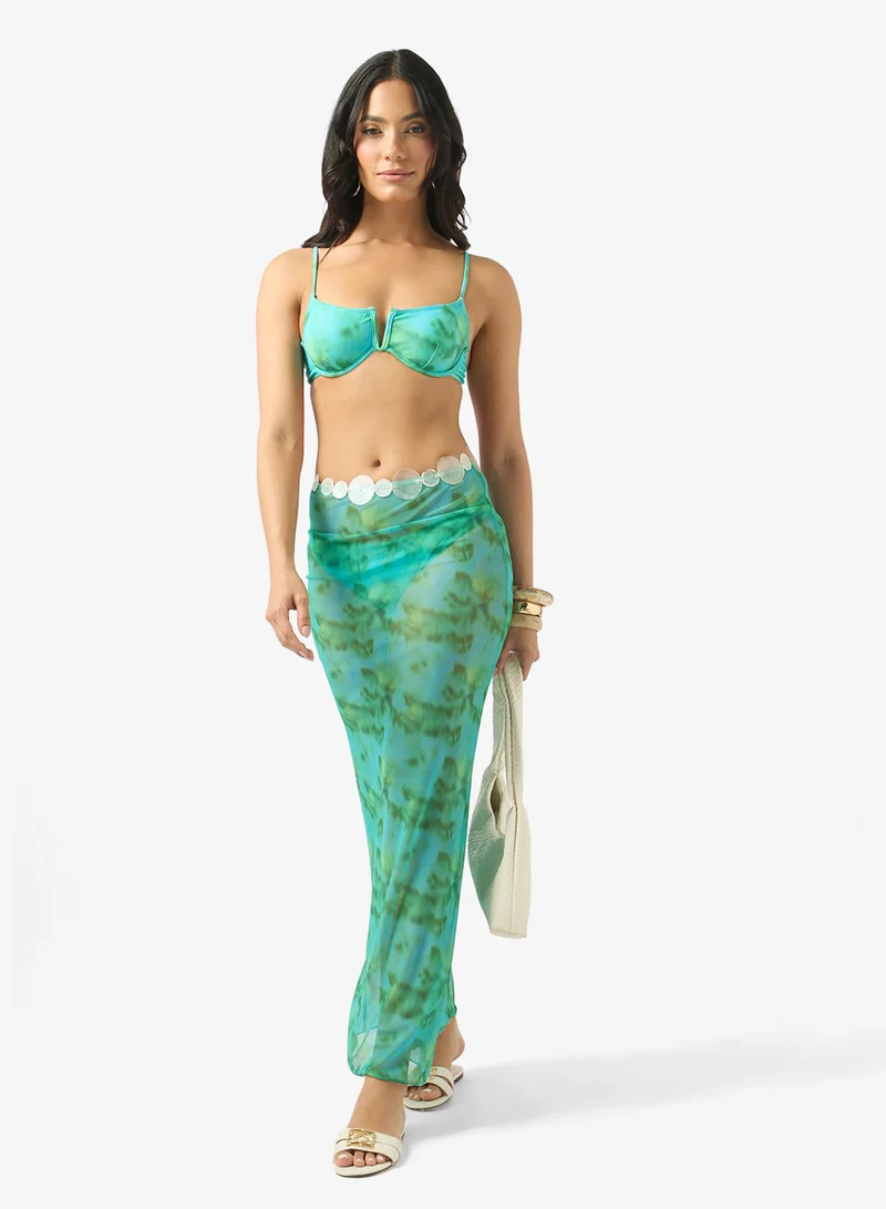 Soleira  Printed Bikini Set With Beach Skirt for Women | Best Price UAE