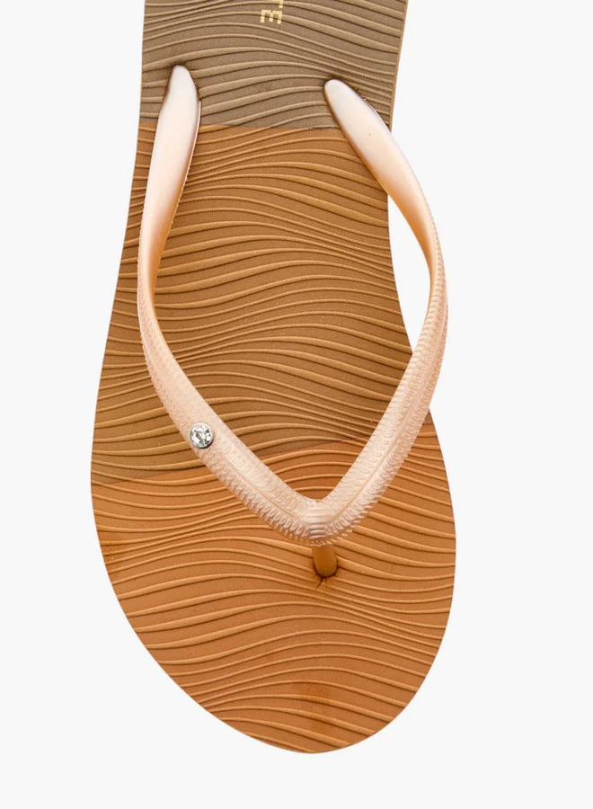 Celeste Women's Textured Thong Slippers
