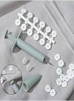Generic '''Imported Sheet Clip Syringe + 300 Pcs Plastic Fasteners + 24 Buttons - for Mattress and Sheet Fixing 