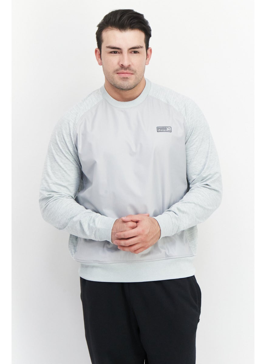 PUMA Men Sportswear Fit Training Sweatshirt, Grey  - Image 1