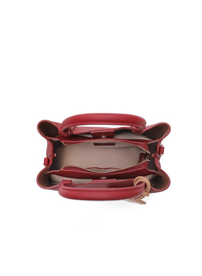 Belle Women's Handbag, Toast Tote Bag, Quality Crossbody Handbag, X7162cx4, Red - Image 2