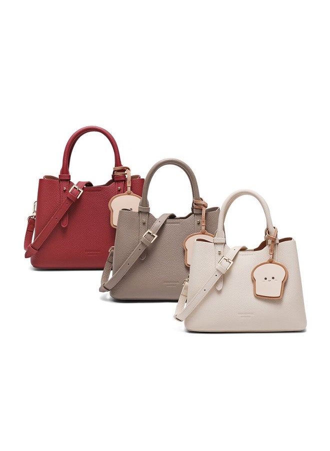 Belle Women's Handbag, Toast Tote Bag, Quality Crossbody Handbag, X7162cx4, Red - Image 5