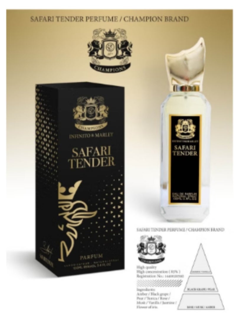عطر السفاري تندر للجنسين 125 مالي
