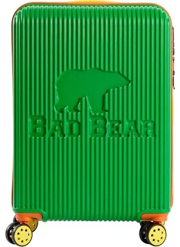 Bad Bear Logo Suitcase Green