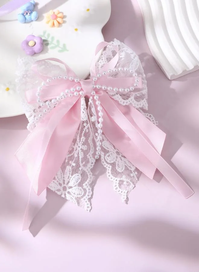 تايك تو مشبك شعر دانتيل ولؤلؤ