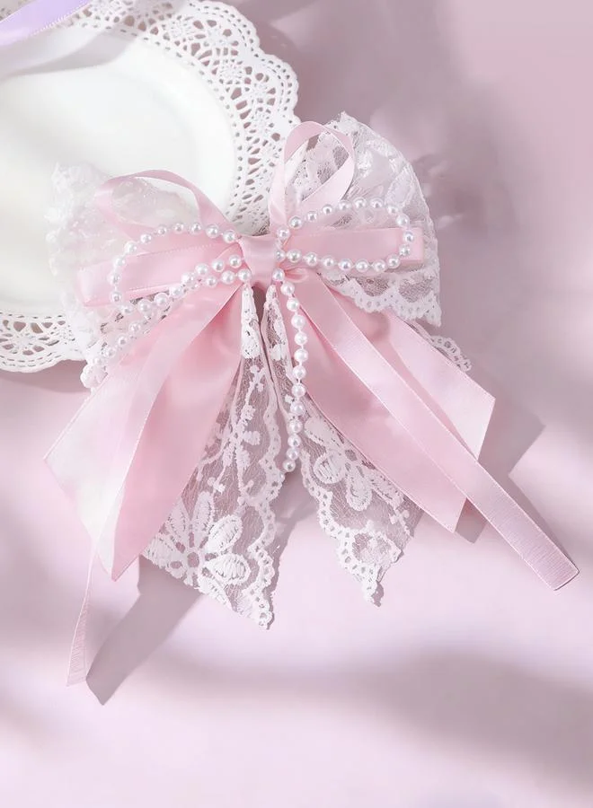 تايك تو مشبك شعر دانتيل ولؤلؤ