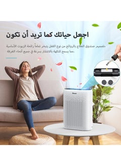 keloray Air Purifier Large Room Up to 60 ㎡ with Air Quality Sensors, H13 True HEPA Filter Remove 99.97% for Dust Pet Dander ZY2866  - Image 5