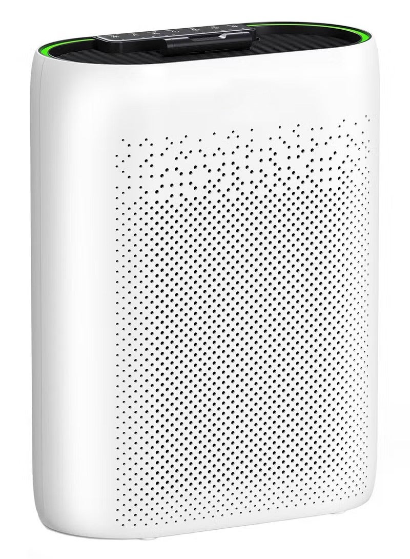 ملائكي  جهاز تنقية الهواء للغرف الكبيرة حتى 60 مترًا مربعًا، طراز ZY2866، مجهز بأجهزة استشعار متقدمة لجودة الهواء وفلتر H13 True HEPA الذي يزيل بشكل فعال 99.97٪ من الجسيمات العالقة في الهواء، بما في ذلك الغبار ووبر الحيوانات الأليفة. يضمن هذا الجهاز القوي بيئة أنظف وأكثر صحة لك ولعائلتك. - Image 1