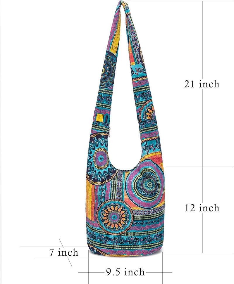 Coton Pose Women Shoulder Handbags Fashion canvas Hippie Crossbody Bags Bohemian Animal Prints Hobo Bags - Image 1