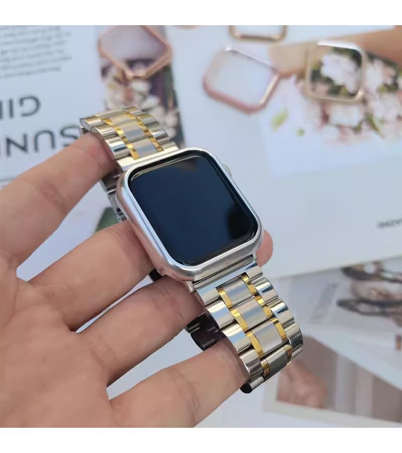 Golden Metal Bumper Case 42mm For Apple Watch Protective Frame - Image 5