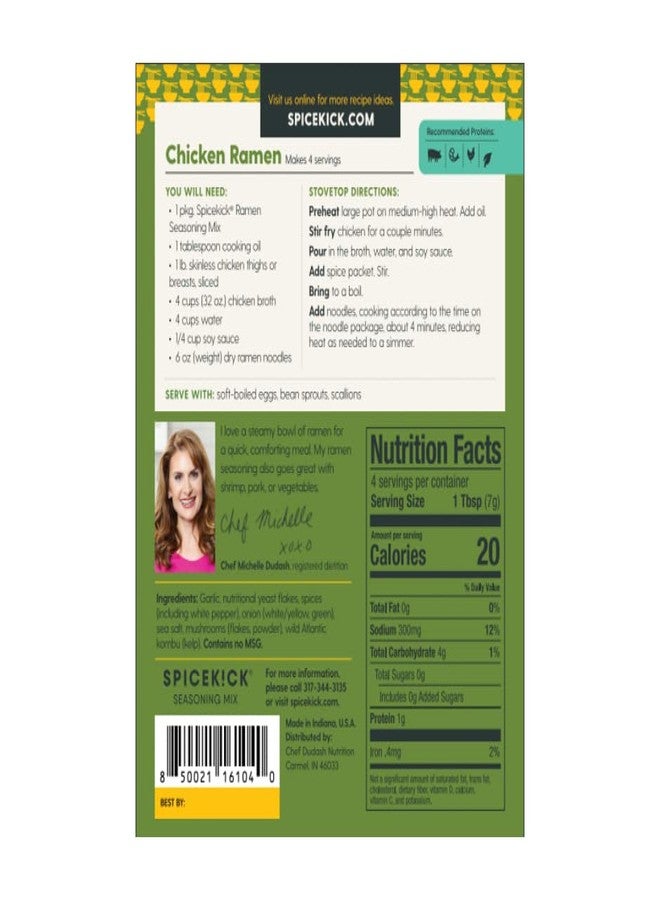 Spicekick Ramen Seasoning Flavor Packets Only (4 Pack) | Gluten Free Ramen Seasoning - Image 4