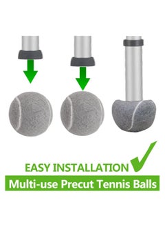 Precut Walker Tennis Balls, 4 Pcs Universal Walker Glide Balls, Walker Accessories for Seniors Fit Most Walkers,for Furniture Legs and Floor Protection - pzsku/Z1DF8075E45BE9C59E715Z/45/_/1717243202/6ff3307c-669c-4d3a-89b4-123c50906432