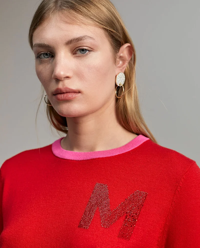 Lola Casademunt Sweater with rhinestone detail