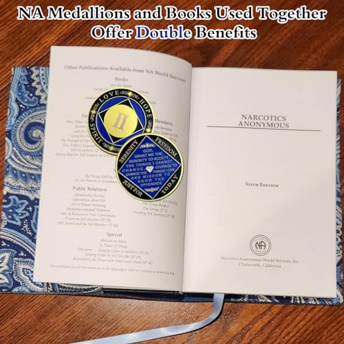 IELCJJ 2 Year NA Medallions - Recovery Narcotics Anonymous Chips - Two Year Living Clean Sobriety Coin - (Years 1-30) Journey Celebrate Recovery Addicts - Narcotics Anonymous Gifts for Men Women - Image 5
