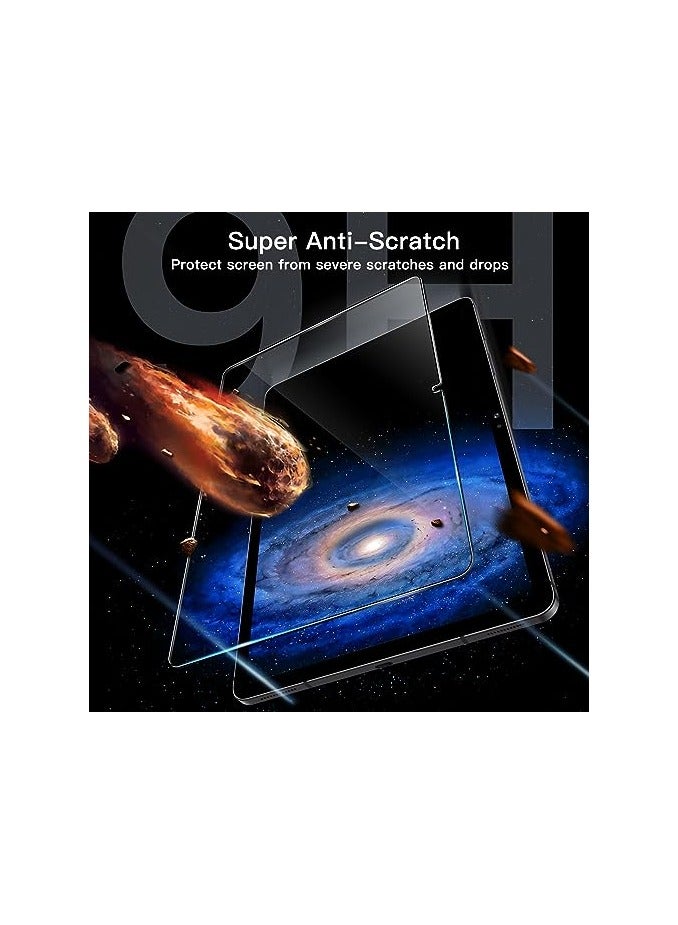 Jetech Screen Protector for Samsung Galaxy Tab S9 11-Inch and Galaxy Tab S9 FE 10.9-Inch, with Easy Installation Frame, Tempered Glass Film, HD Clear, 2-Pack - Image 4
