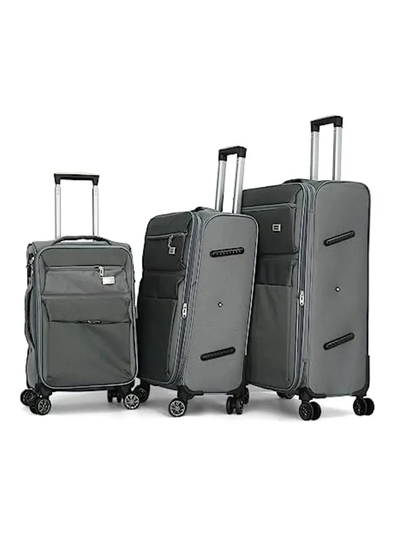 جيوردانو Unisex Luggage Set 16584/3tr, Gray, Polyester