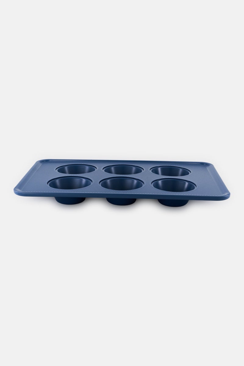 Alta 6-Cup Muffin Pan, Teal Blue - Image 2