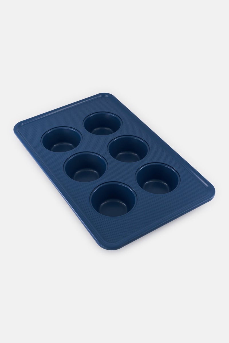 Alta 6-Cup Muffin Pan, Teal Blue - Image 1