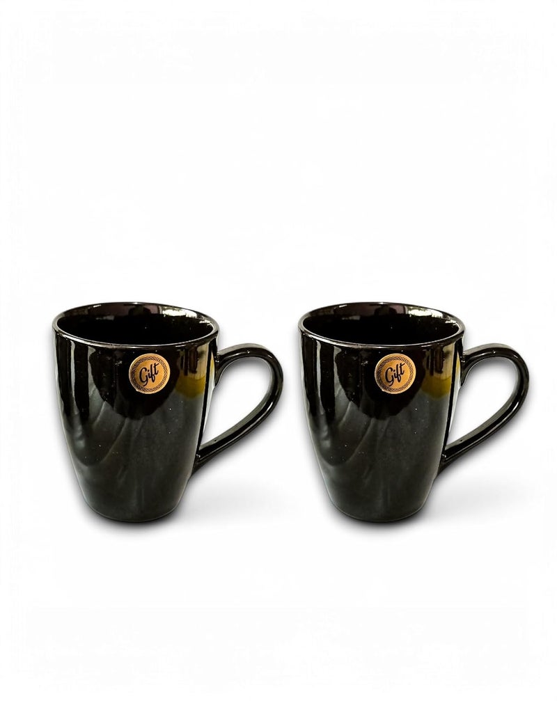 BROP Coffee Mug Stylish Ceramic 8pcs Set Mug with Stylish Platter Bowl or TrayAny One Handmade Crafted Finish Glossy Inside Dishwasher Safe for Gifting Purpose Brown1