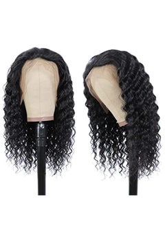Y&D Black Wig Hair, for Women 150% Density 13x4 Natural Looking Deep Wave Lace Front Wigs Human Hair Pre Plucked  - Image 2