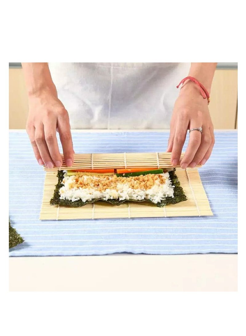 Make sushi effortlessly with this practical sushi mat and maker! Designed to help you create perfectly rolled sushi like a pro at home. Made from high-quality materials and easy to use, ensuring a fun cooking experience. Perfect for sushi lovers and Japanese cuisine enthusiasts! - Image 2