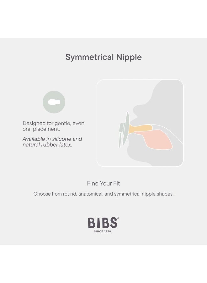 BIBS Colour Symmetrical Soother 2-Pack, BPA Free Dummy Pacifier - Image 3