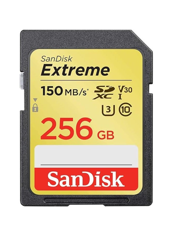 Extreme Sdxc Uhs-I Card - C10, U3, V30, 4K Uhd, Sd Card - Sdsdxv5-256G-Gncin