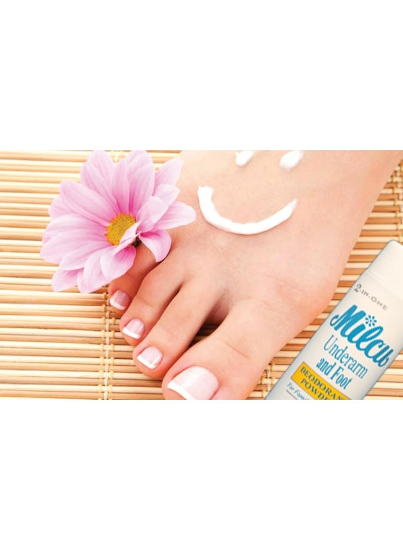 Milcu Underarm & Foot Deodorant Powder 80g – Long-Lasting Odor Protection - Image 2