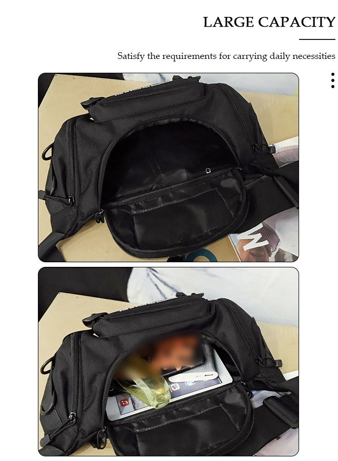 DUNISO Compact Waist Bag for Men and Women, Waterproof Crossbody Bag Chest Shoulder Backpack with Buckle, Everyday Carry Bag for Travel, Work, Sport - Image 4