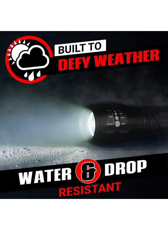 GearLight GearLight LED Flashlight Bright, Zoomable Tactical Flashlights with High Lumens and 5 Modes for Emergency and Outdoor Use -Camping Accessories -S1000  - Image 3