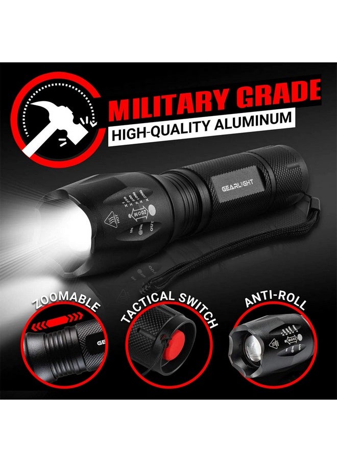 GearLight GearLight LED Flashlight Bright, Zoomable Tactical Flashlights with High Lumens and 5 Modes for Emergency and Outdoor Use -Camping Accessories -S1000  - Image 2
