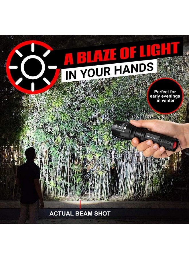 GearLight GearLight LED Flashlight Bright, Zoomable Tactical Flashlights with High Lumens and 5 Modes for Emergency and Outdoor Use -Camping Accessories -S1000  - Image 5