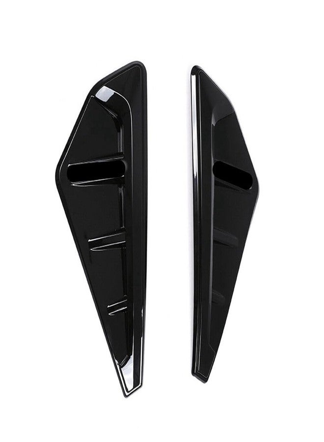 Partscollect 2 PCS Shark Gills Side Decoration Fender Vent Trim,Body Marker Fender Air wing Vent Trim M Cover Compatible with BMW X5 X5M G05 2019 2020 2021 2022 2023 (Glossy Black) - Image 1