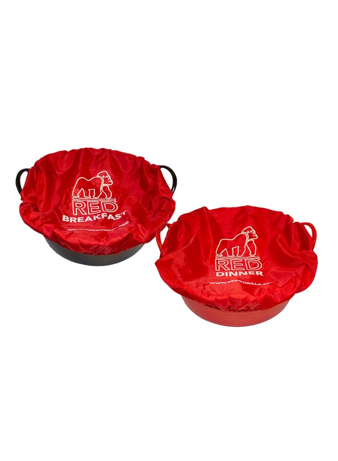 Red  Gorilla - Tubcovers - Medium Red Breakfast/Dinner Covers