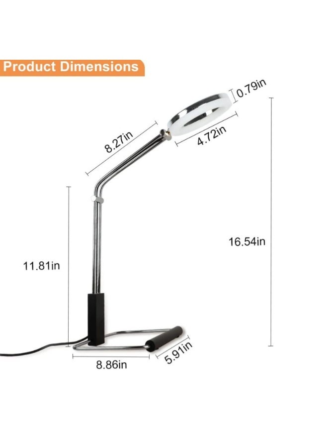 YATAI LIGHTING Modern LED Table Lamp, Black Finish, 5W Warm Light 3000K, Hardware & Acrylic Design, Switch Control, Bedside, Reading, Dining Table Desk Lamp - Image 2