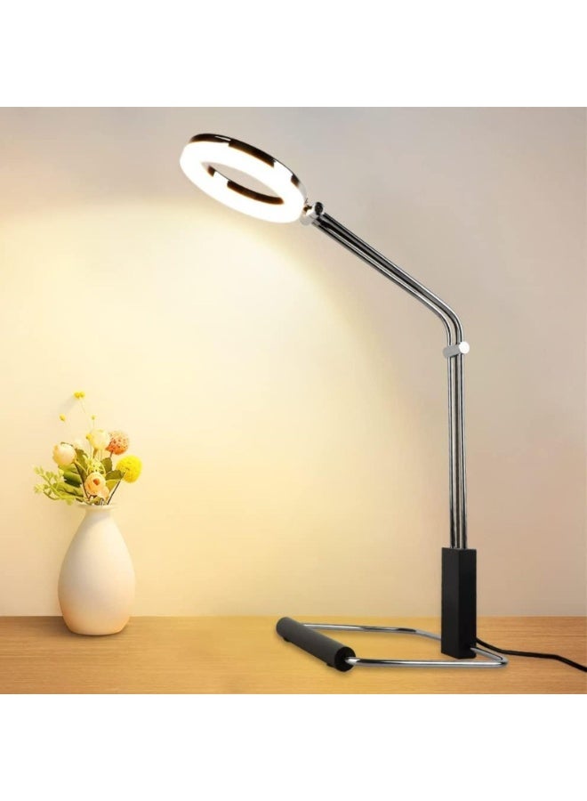 YATAI LIGHTING Modern LED Table Lamp, Black Finish, 5W Warm Light 3000K, Hardware & Acrylic Design, Switch Control, Bedside, Reading, Dining Table Desk Lamp - Image 1