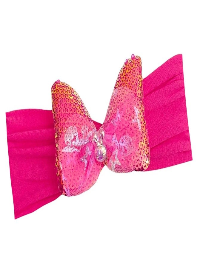 AMYCAUR Multicolor Bow Headband For Baby Girls, Super Stretchy Soft Knot Headbands, Headwrap For Infant, Hair Accessories For Newborn Baby Girls, Return Gift For Babys, Random Color (1 Piece, Small) - Image 1