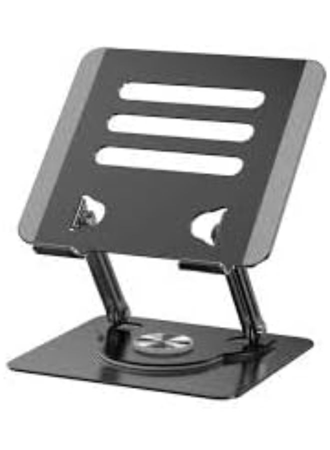 Ultra-Durable Carbon Steel Laptop Stand for Large Devices up to 17.3 inches, 360° Rotating Stand with Foldable Design, Stable Anti-Shake Desktop Base - multicolor - Image 1